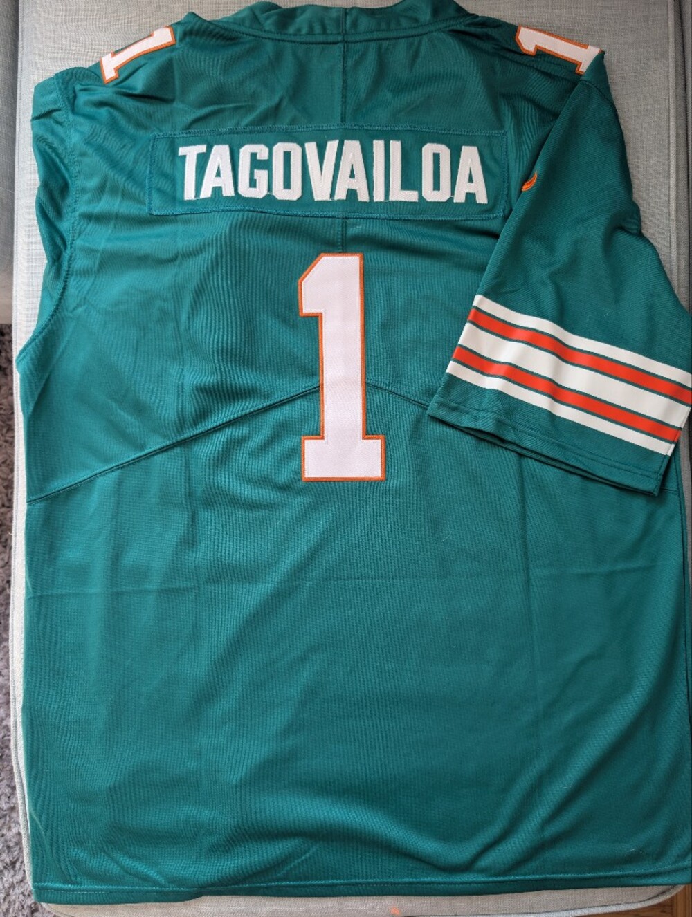 Miami Dolphins Tua Tagovailoa Stitched NFL Jersey XXL